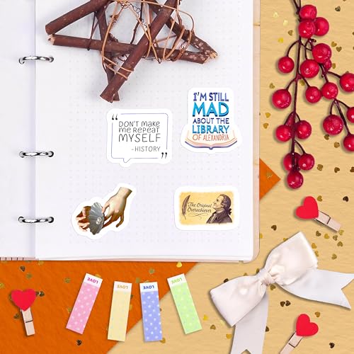 100Pcs History Stickers - History Gifts, Party Supplies - Vinyl - Product Imagery