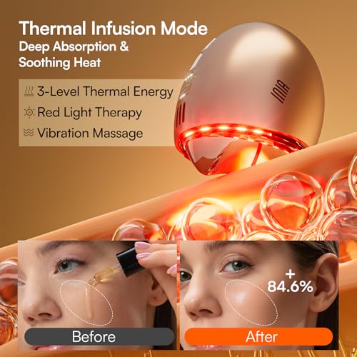 INIA 7-in-1 Red Light Therapy for Face and Neck Gua Sha Facial - Product Imagery