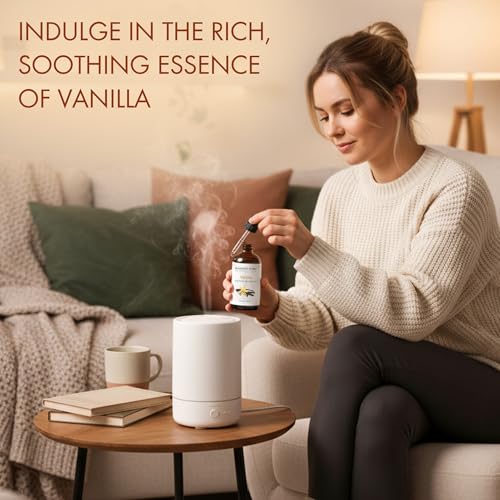 Majestic Pure Vanilla Essential Oil with Glass Dropper - 4 Fl Oz - Product Imagery