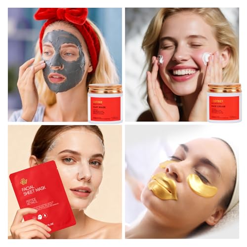 Gifts for Women, 32 Pcs Rose Hydrating Face Skin Care Gifts Set, - Product Imagery