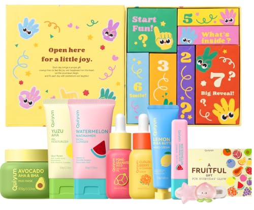 7 Day Fruit Skincare Gift Set Sweet Surprise Beauty Kit for Women - Product Imagery