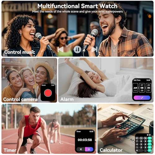 Smart Watch for Men Women, 1.83" HD Touch Screen with Bluetooth - Product Imagery