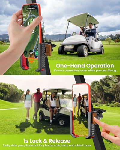 Golf Cart Phone Holder Mount, 3s Phone Clip Install 1s - Product Imagery