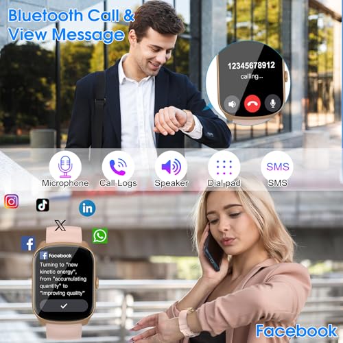 Smart Watch for Men Women, 1.95"HD Smartwatch (Dial/Answer - Product Imagery