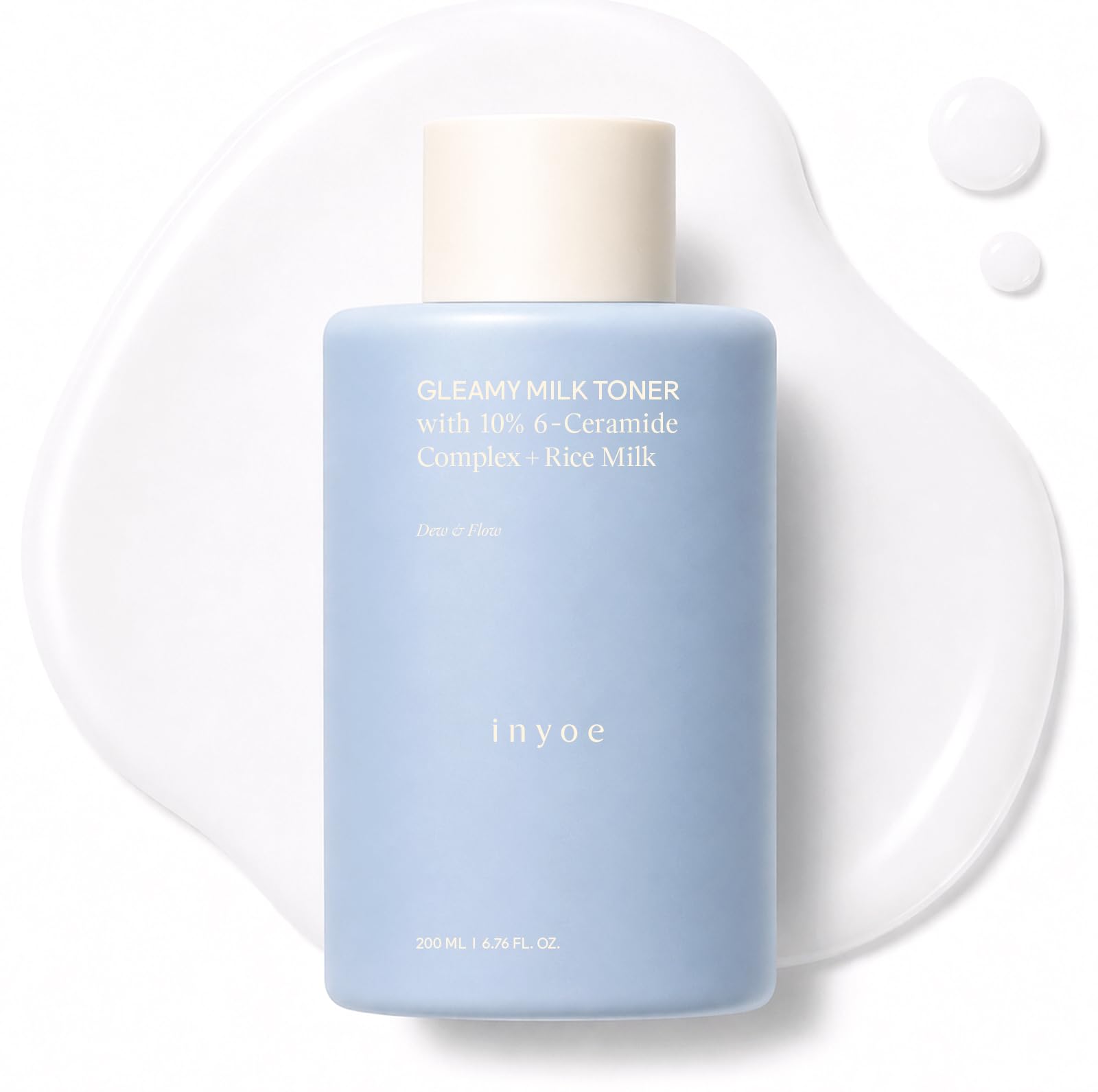 Gleamy Milk Toner with 10 6 Ceramide Complex Rice 6 76 fl oz - inyoe Official Imagery - 1