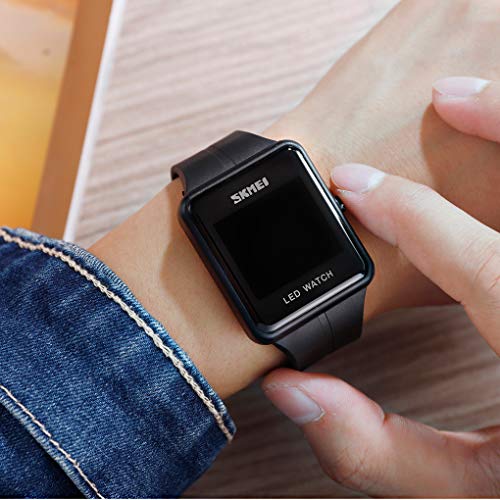 Gosasa Large Face LED Digital Watch Date Time 3Bar Waterproof - Product Imagery