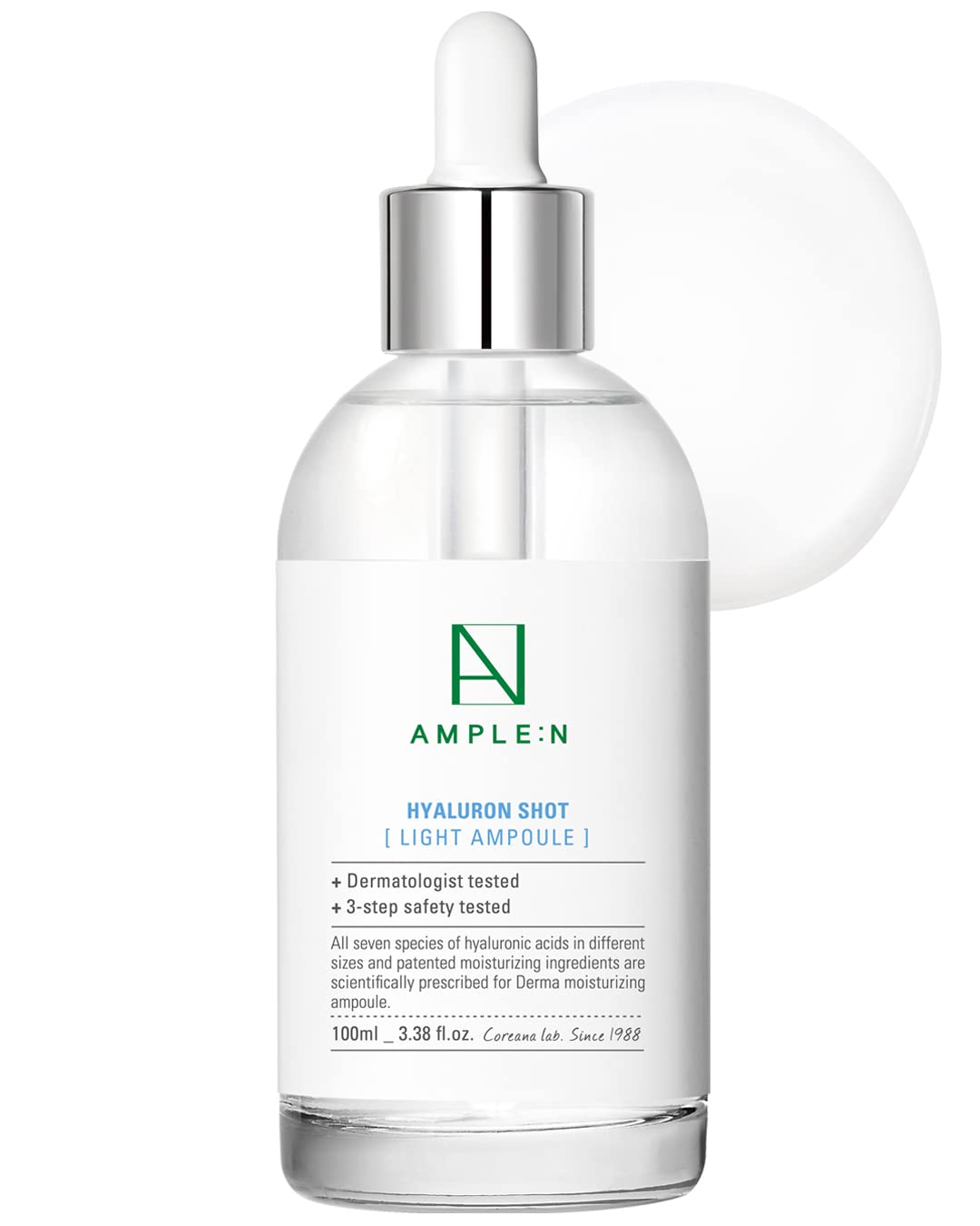 AMPLE N Hyaluron Shot Light Ampoule Korean Hydrating Serum 3 - CORÉANA Official Imagery - 2