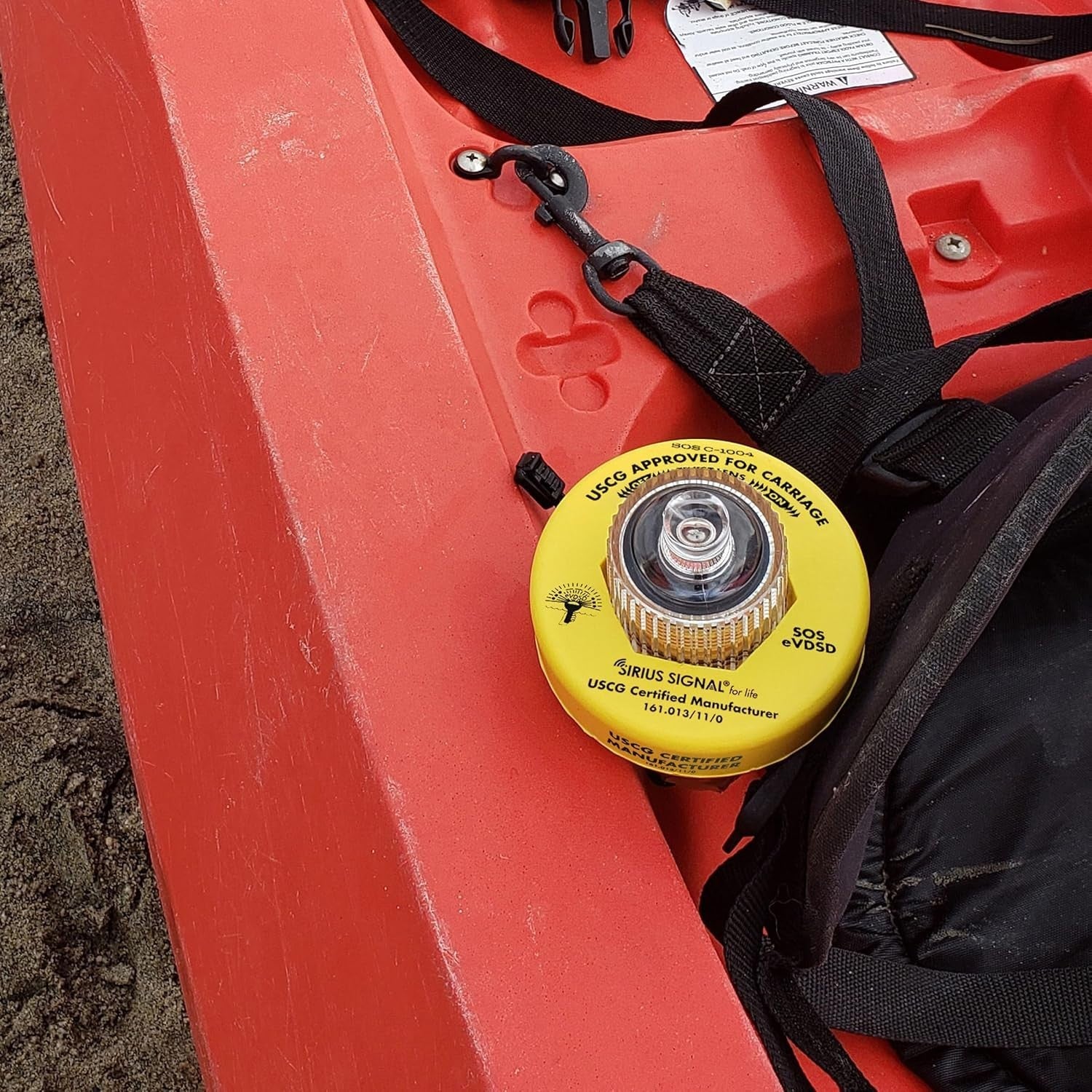 SIRIUS SIGNAL FOR LIFE Sirius Signal C-1004 SOS LED distress signal with white and infrared LEDs, USCG approved, on a white background