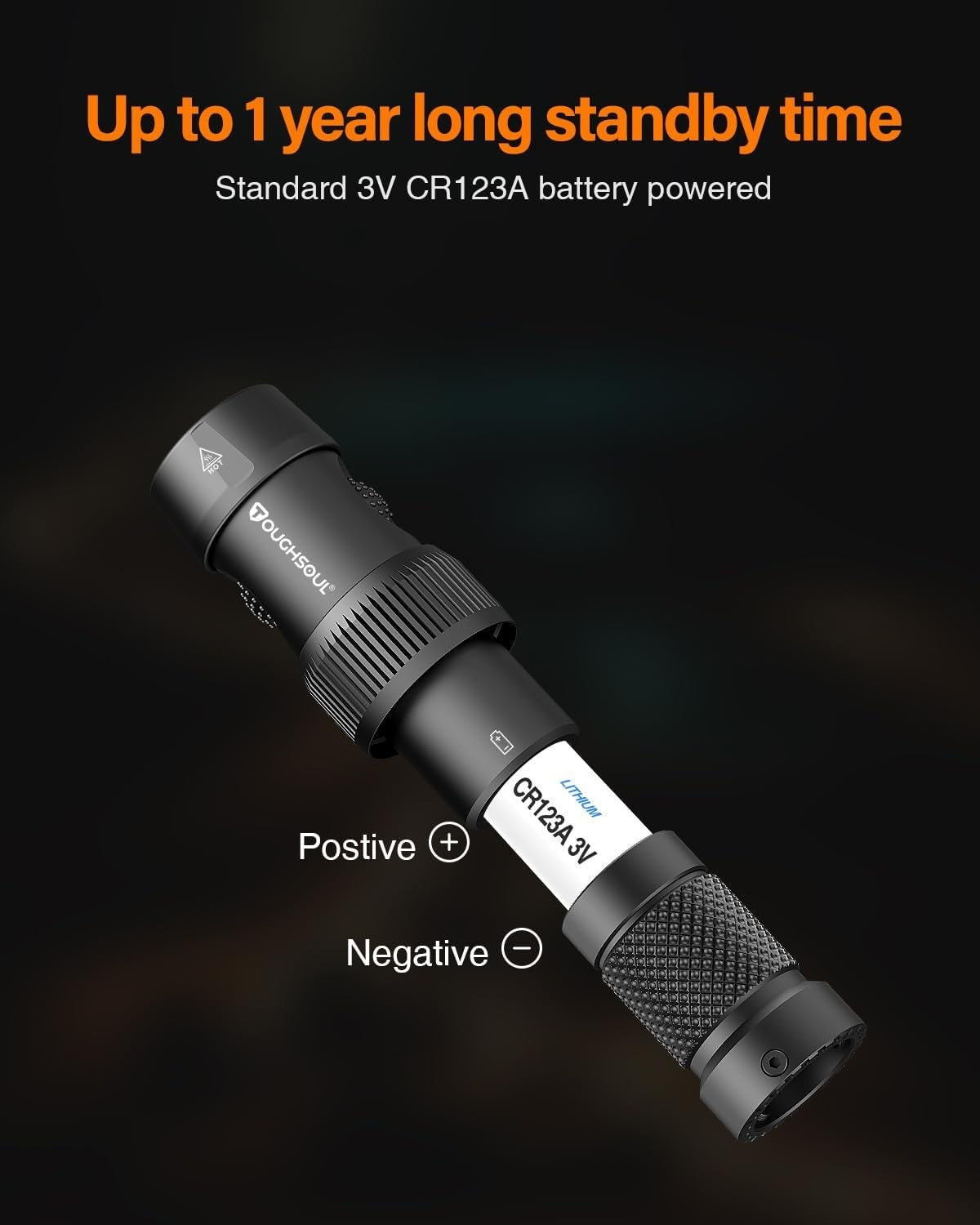 TOUGHSOUL tactical mag tube cap flashlight for Winchester 12 gauge, 500 lumens, mounts on magazine tube for enhanced visibility.