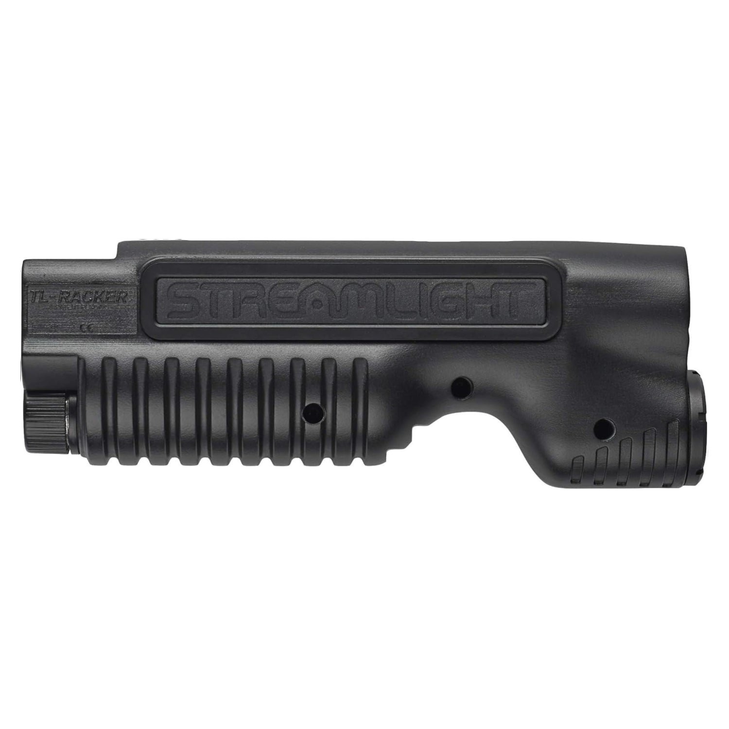 Tactical Streamlight 69600 TL-Racker forend with 1,000-lumen LED light and integrated 20,000-candela flashlight on firearm accessory