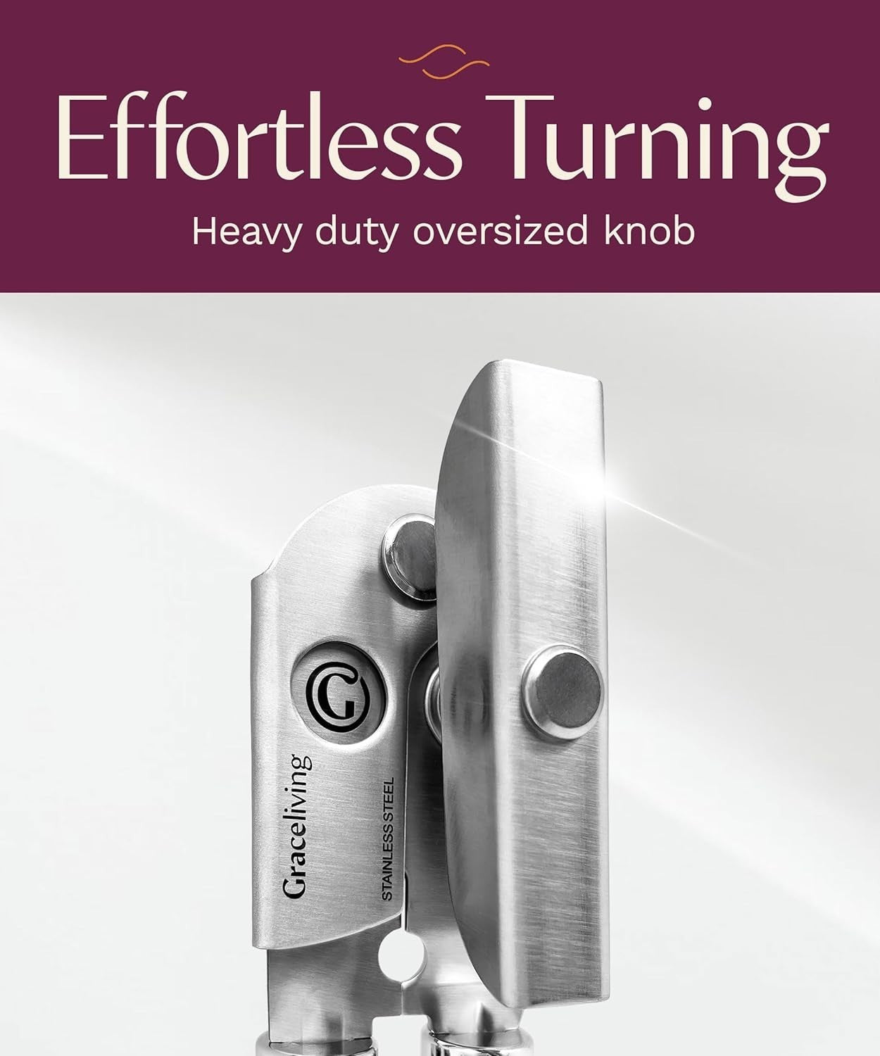 Graceliving premium multifunction magnetic can and bottle opener, heavy-duty manual kitchen tool in sleek design.