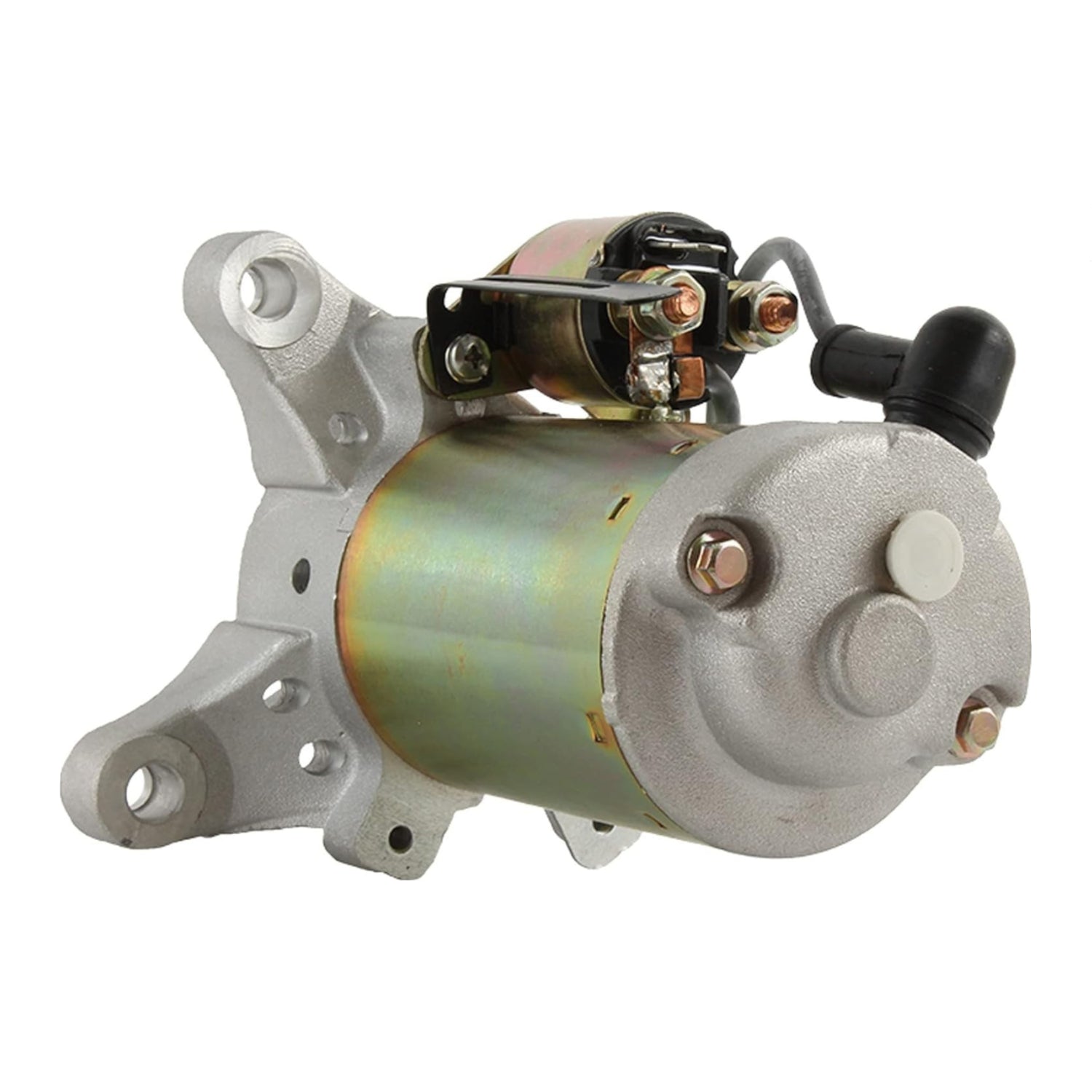 DB Electrical Honda small engine starter for GX660K1, GXV270, GXV34 models, showing the new starter with electrical connections.