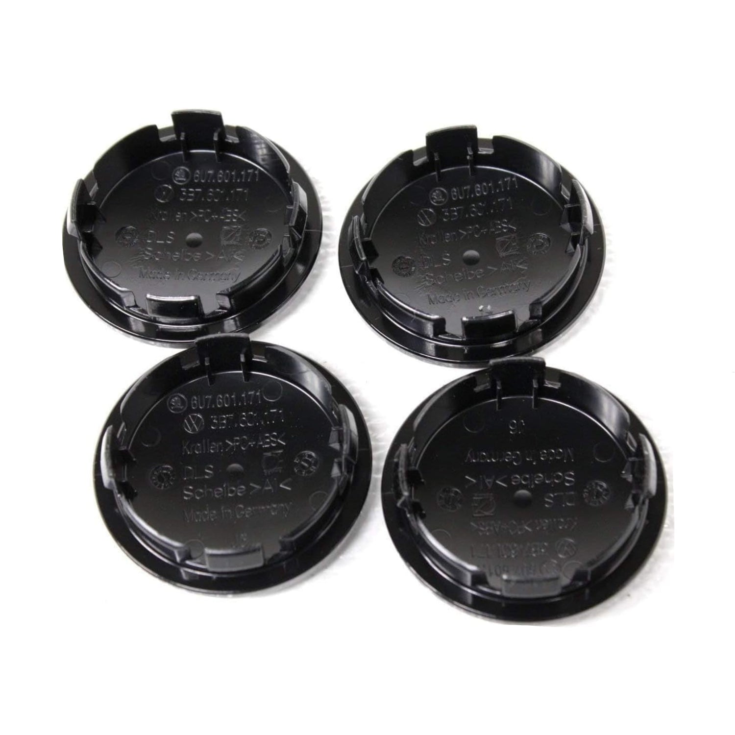 Volkswagen center cap with the code 3B7-601-171-XRW, unbranded, shown in a close-up image highlighting its design and finish.