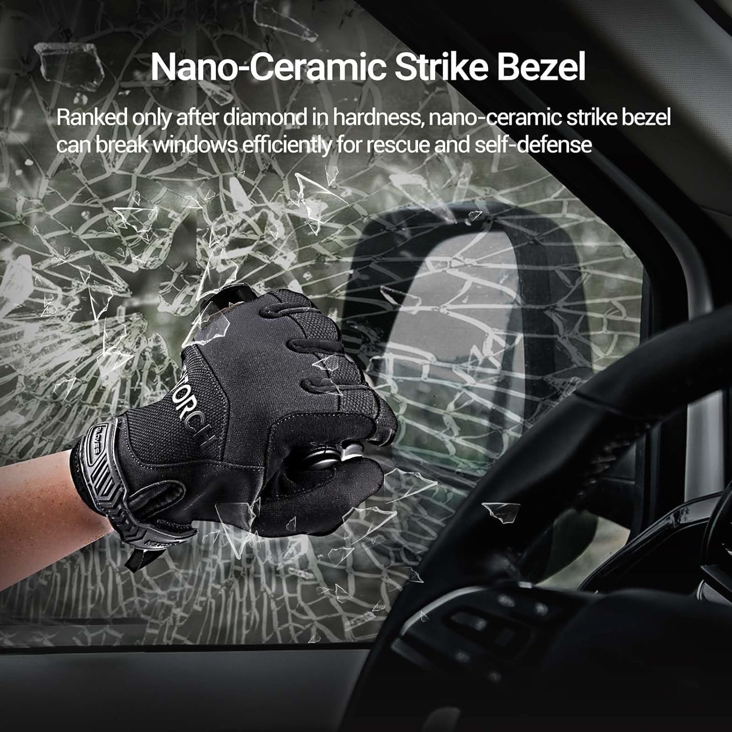 NEXTORCH TA21 tactical flashlight with high lumens, white and red light modes, shown with its compact design and adjustable focus.