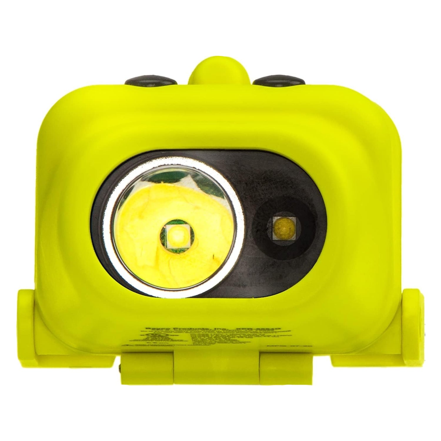 Green Nightstick XPR-5554G Intrinsically Safe USB dual-light headlamp with adjustable straps and dual LED lights.