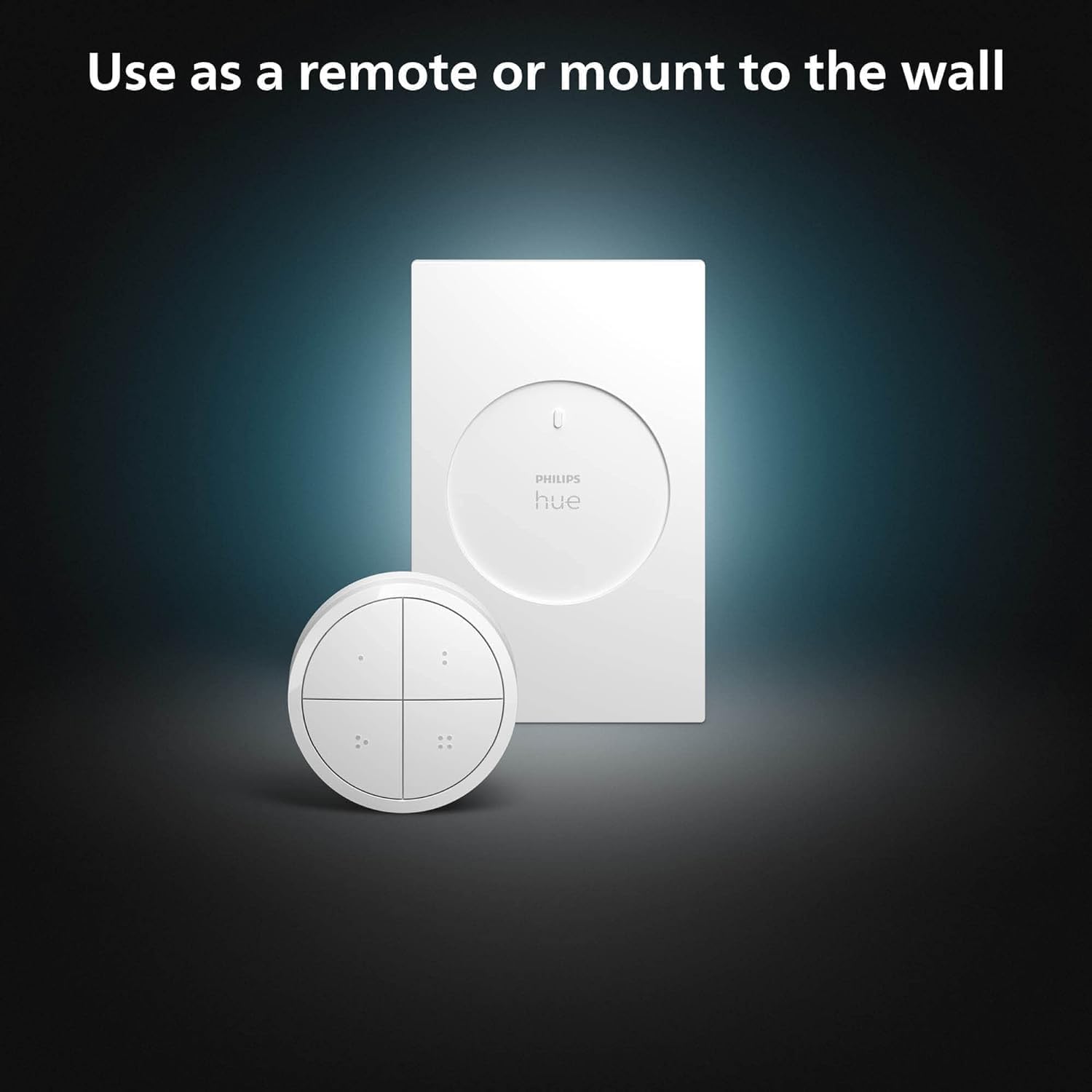 Philips Hue Wall Tap Dial Light Switch, Portable, White - 1 Pack - Philips Hue Official Product View 3