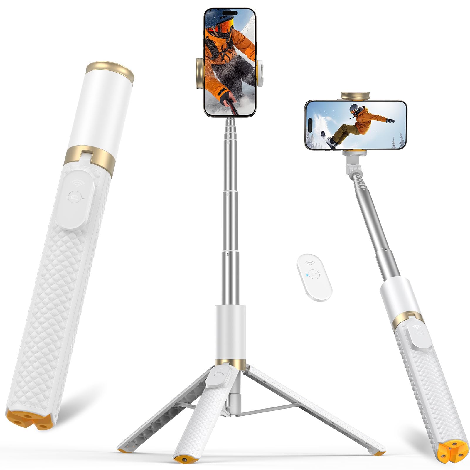 Vimose Tripod for iPhone, Selfie Stick with Remote, Stable & Dura by Vimose - Angle View 9