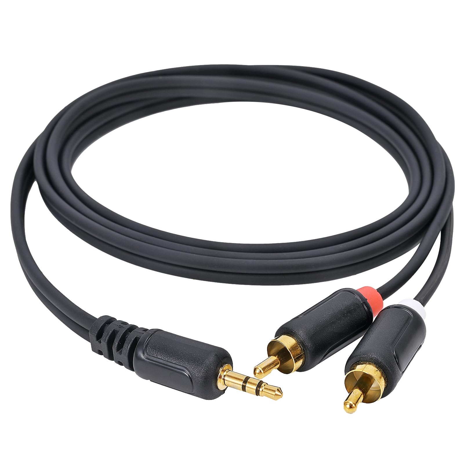 Zhaumim RCA Cables - 59IN/5FT Stereo Jack to 2RCA Plugs for Smart by Zhaumim - Angle View 4