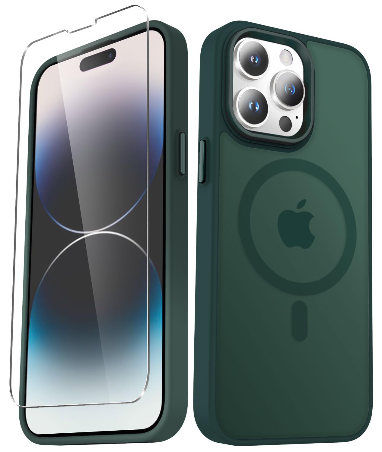 for iPhone 14 Case, iPhone 13 Case, Matte Magnetic Case, Black - YENAPOON Official Product View 9