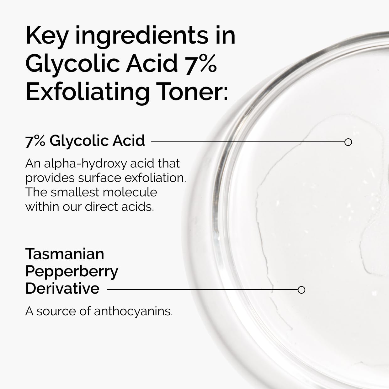 The Ordinary Glycolic Acid 7% Exfoliating Toner, Brightening a... - Elefair Tech Official Product View 5