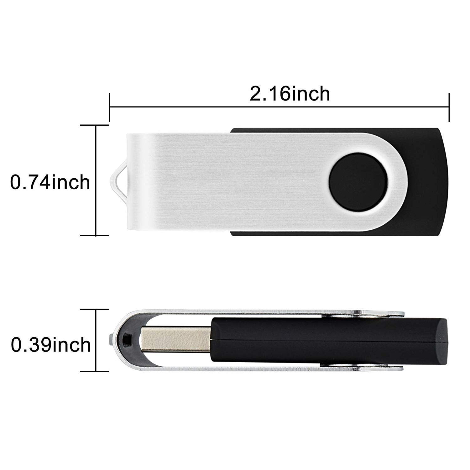 KEXIN 100 Pack 4GB Flash Drives - USB Thumb Drive, 4GB Memory Sti - KEXIN Official Product View 7