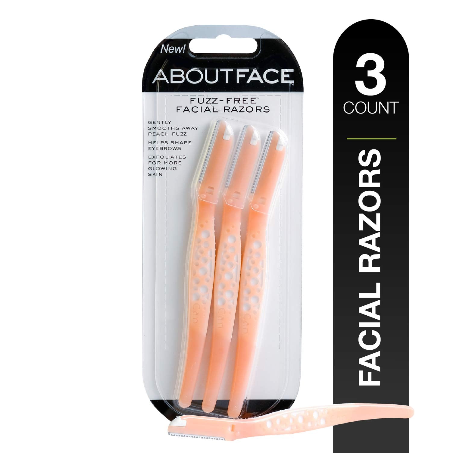 About Face Fuzz Free Facial Razors - About Face Official Product Imagery - 2