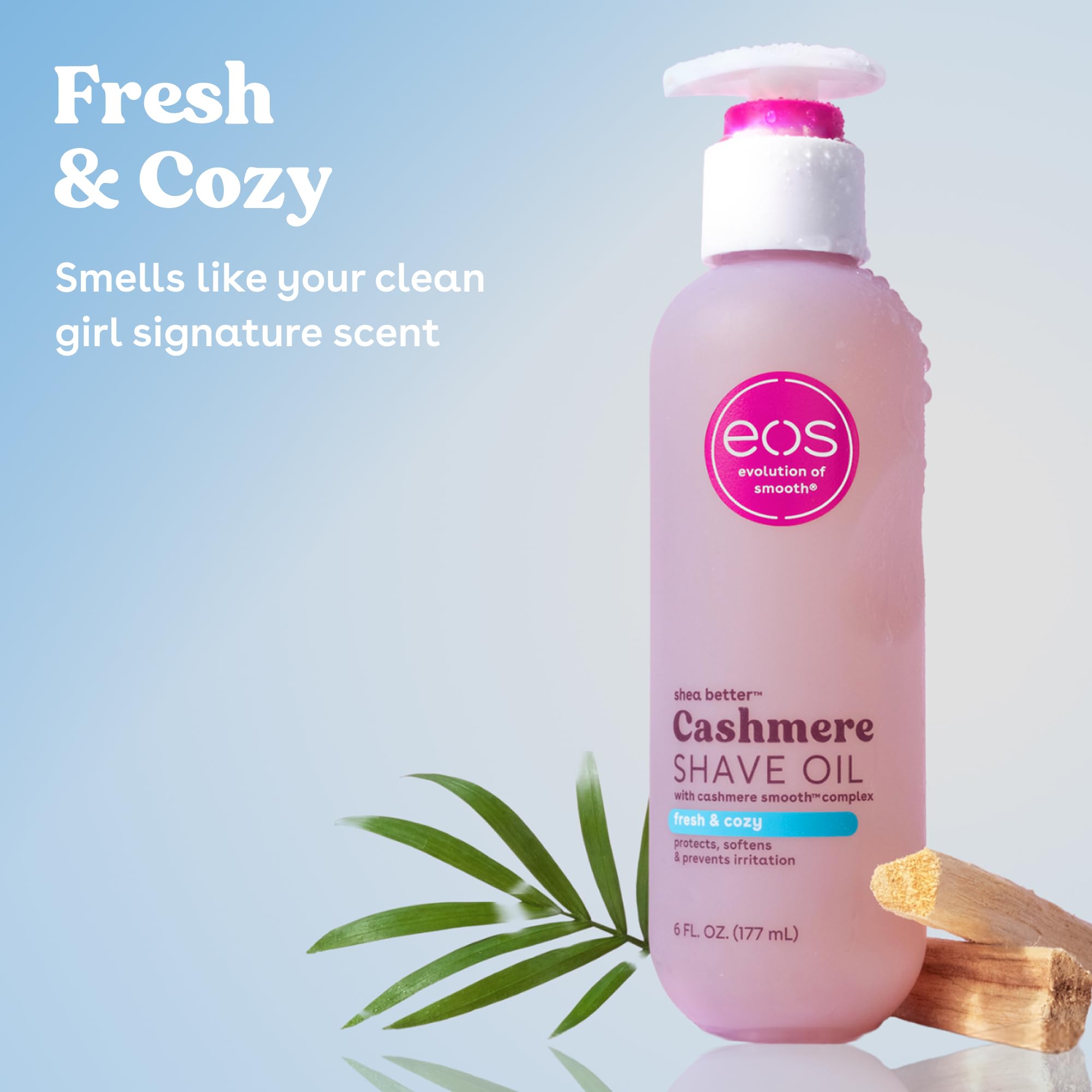 eos Cashmere Shave Oil Fresh Cozy Moisturizing Shea Butter 6 - eos Official Product Imagery - 3