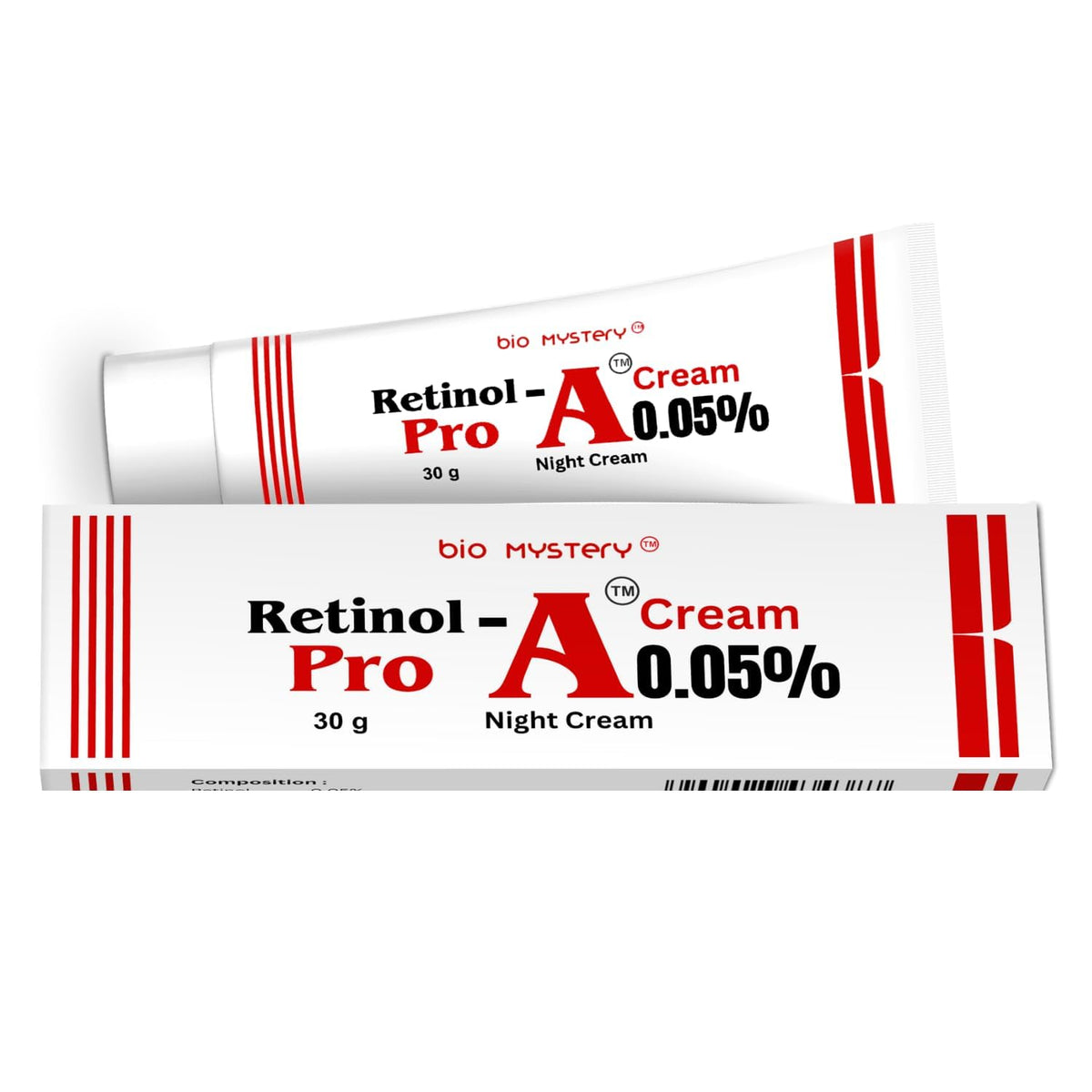 Retinol 0 05 For Night Repair Cream Face Moisturizer for - Bio Mystery Official Imagery - 2