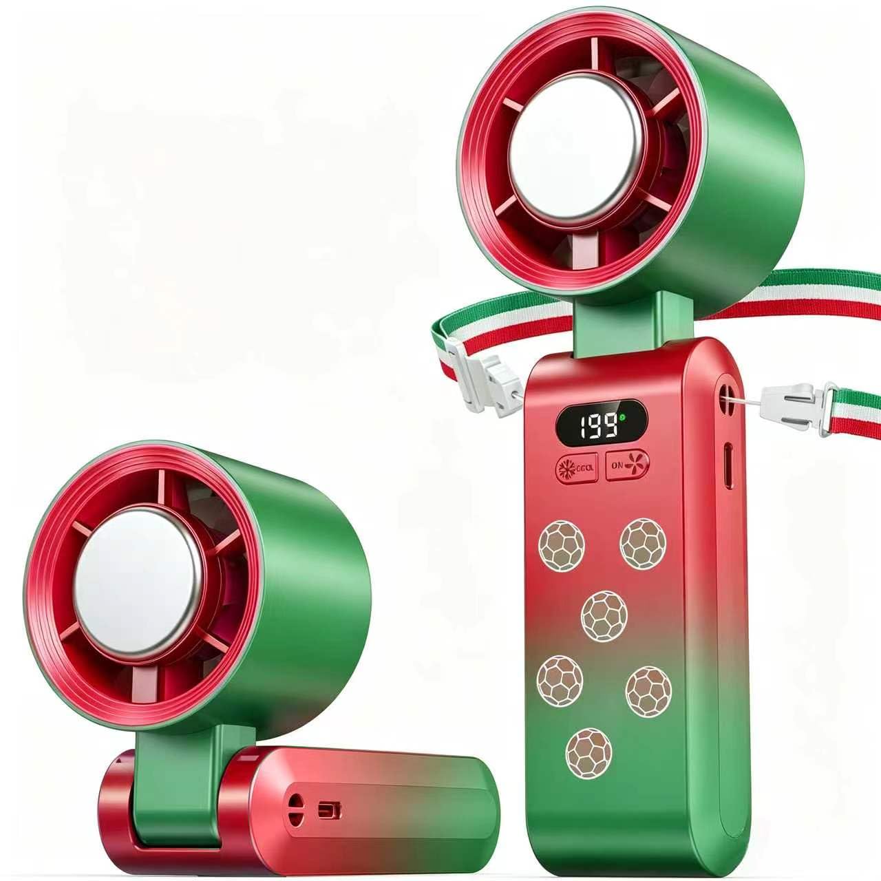 Kimguard Handheld Portable Turbo Fan with Ice Cooler, Speed   5500mAh - View 8