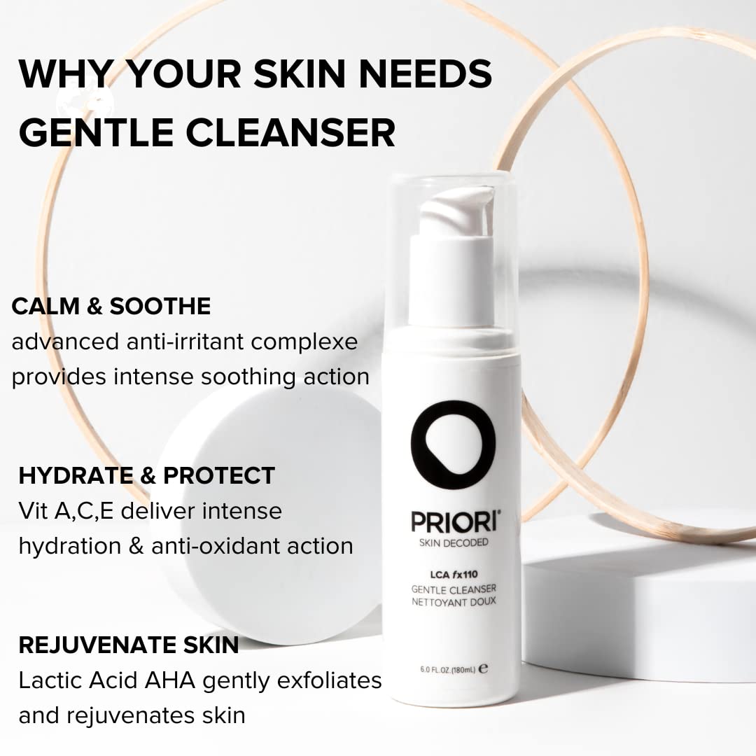 PRIORI Skincare Gentle Face Cleanser with Lactic Acid - PRIORI Official Imagery - 4