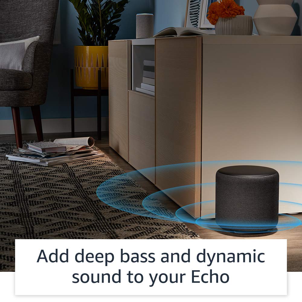 Amazon Echo Sub, Powerful subwoofer for your Echo, Requires compa by Amazon - Angle View 4