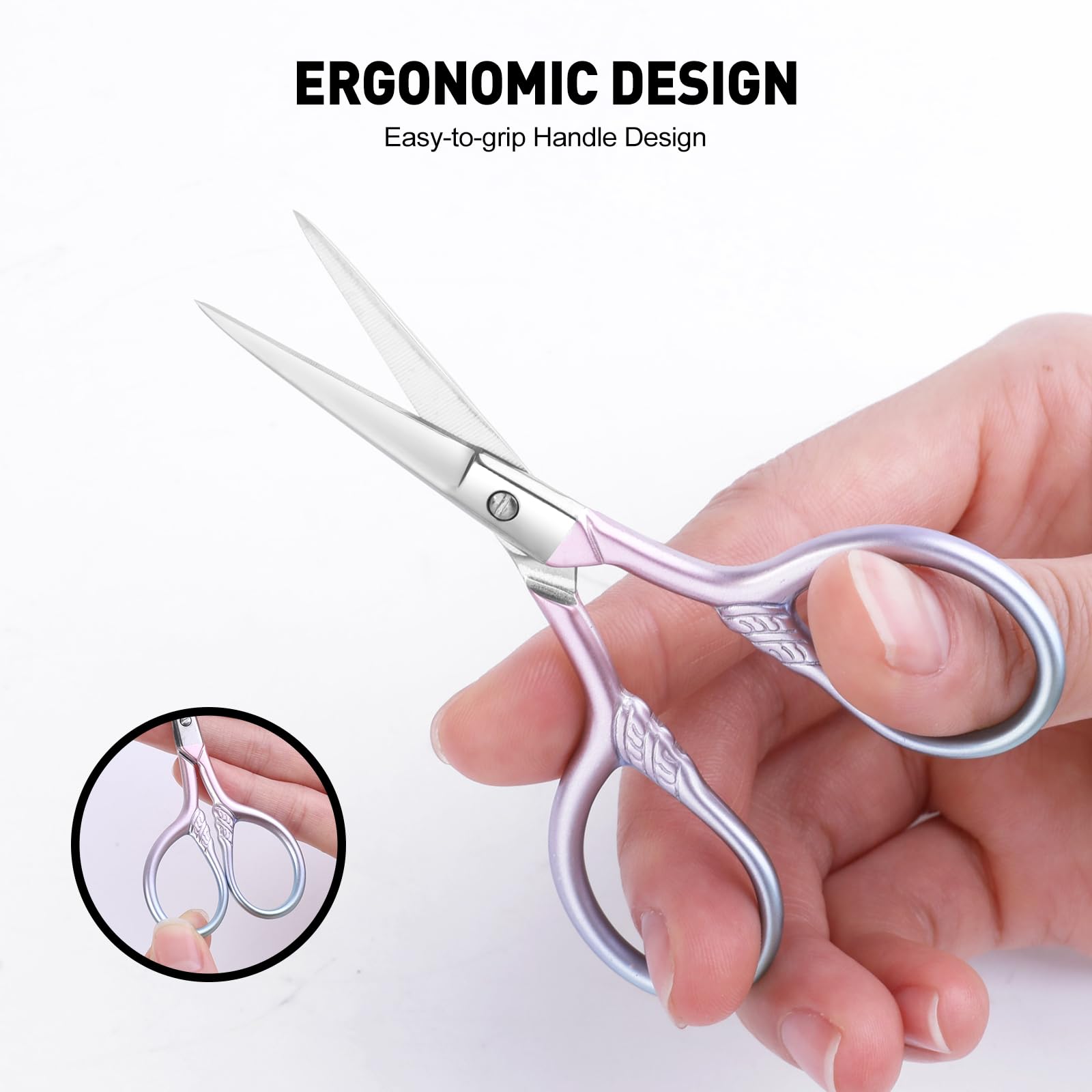 Stainless Steel Multipurpose Scissors Fine Straight Head - Lobodt Official Product Imagery - 8