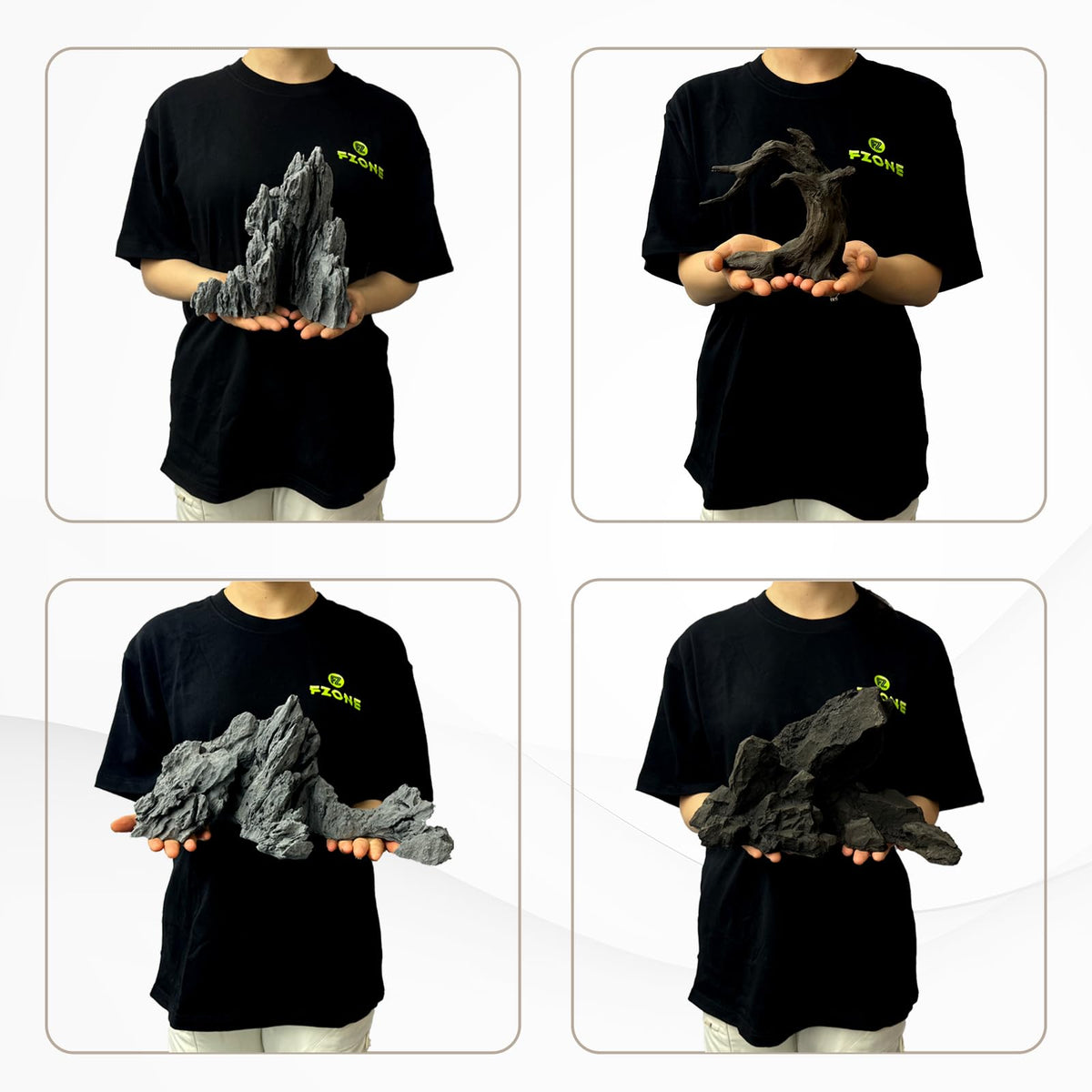 FZONE Aquarium Rocks Micro Resin Seiryu Rock Aquascaping - FZONE Official Imagery - 7