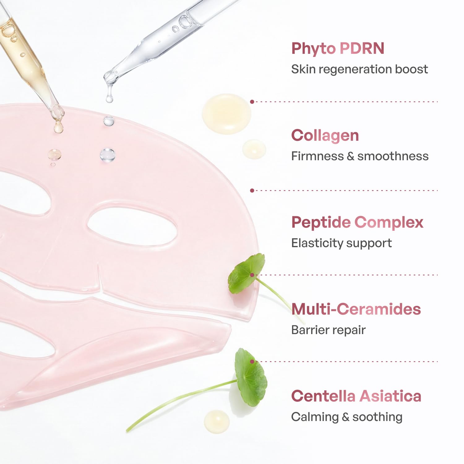 PLANTIFIQUE Korean Collagen Face Mask with Phyto-PDRN &amp; - PLANTIFIQUE