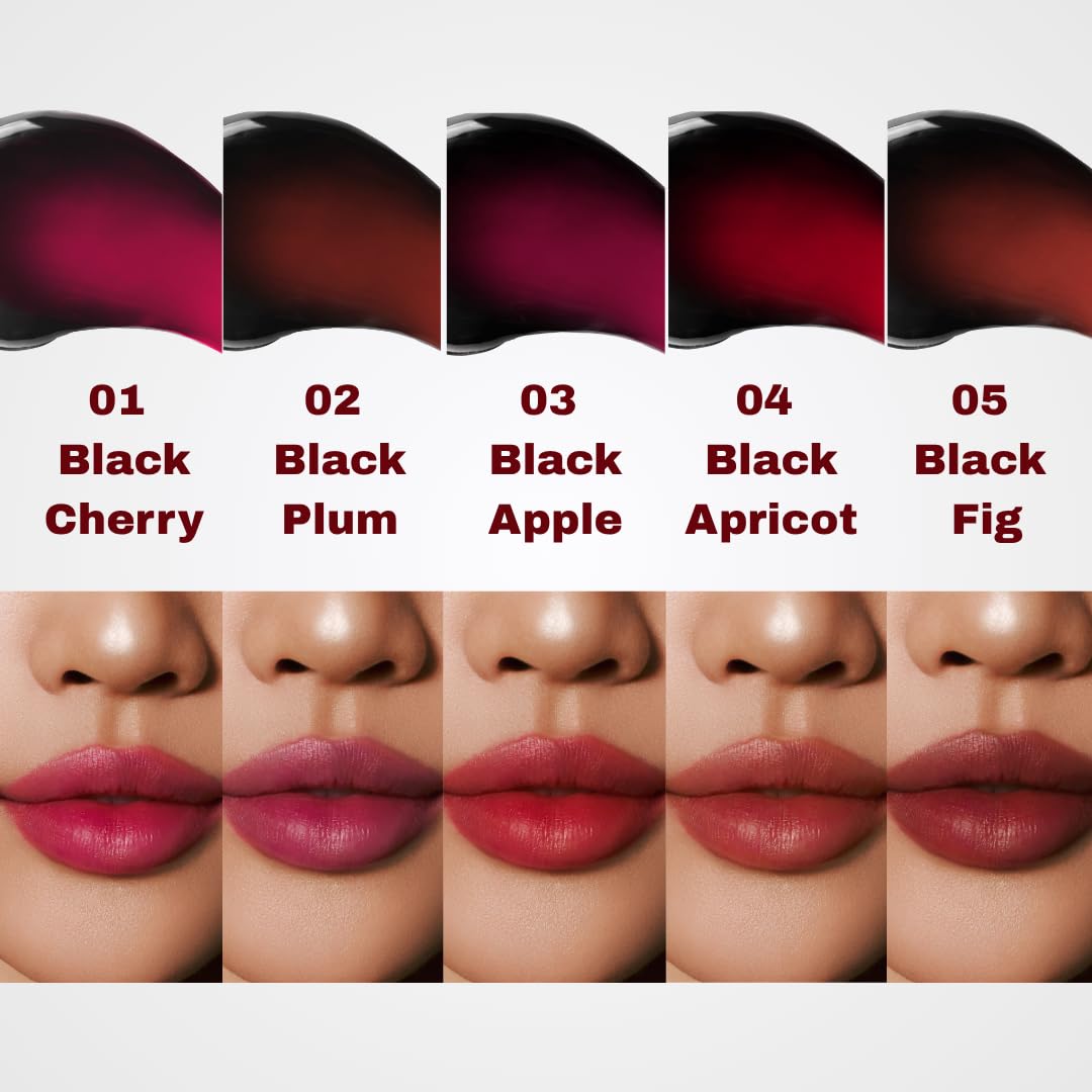 MILKTOUCH Black Peel Off Lip Tattoo #01 Black Cherry + Collagen Lip Balm - MILKTOUCH Official Product View 3