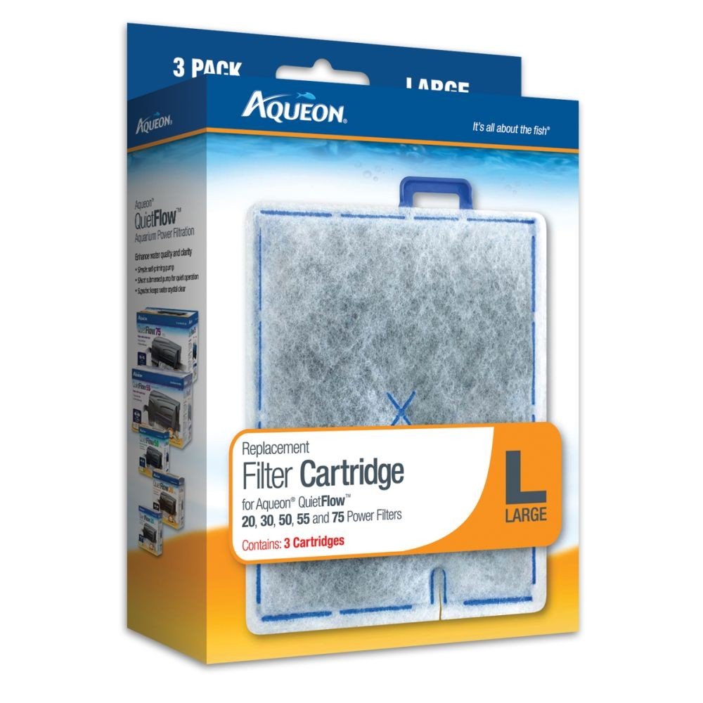 Aqueon 06087 Filter Cartridge Large 3 Pack each - Aqueon Official Imagery - 1