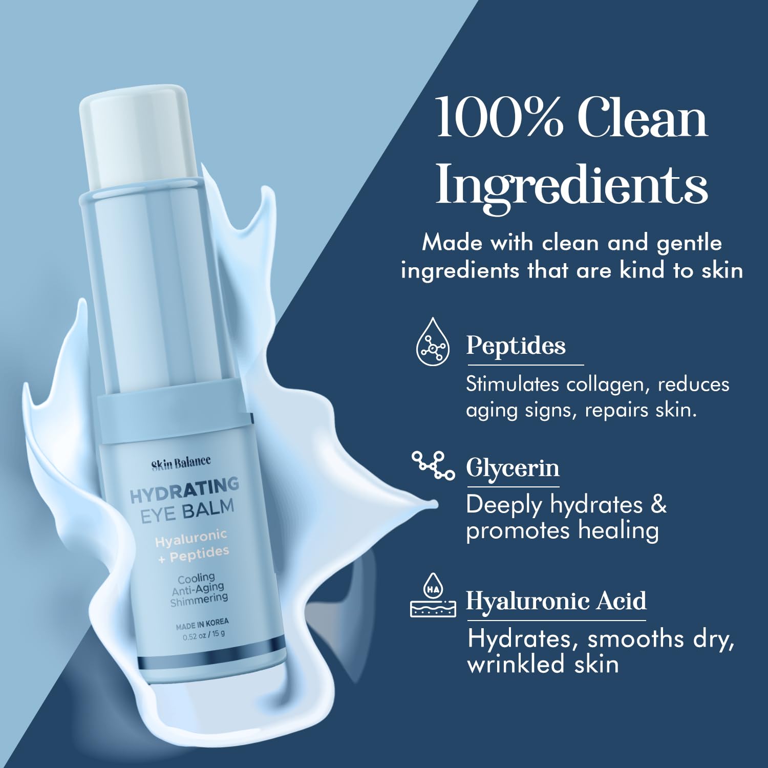 Ultra Shimmer Eye Balm with Hyaluronic Acid &amp; Peptides – - Skin Balance