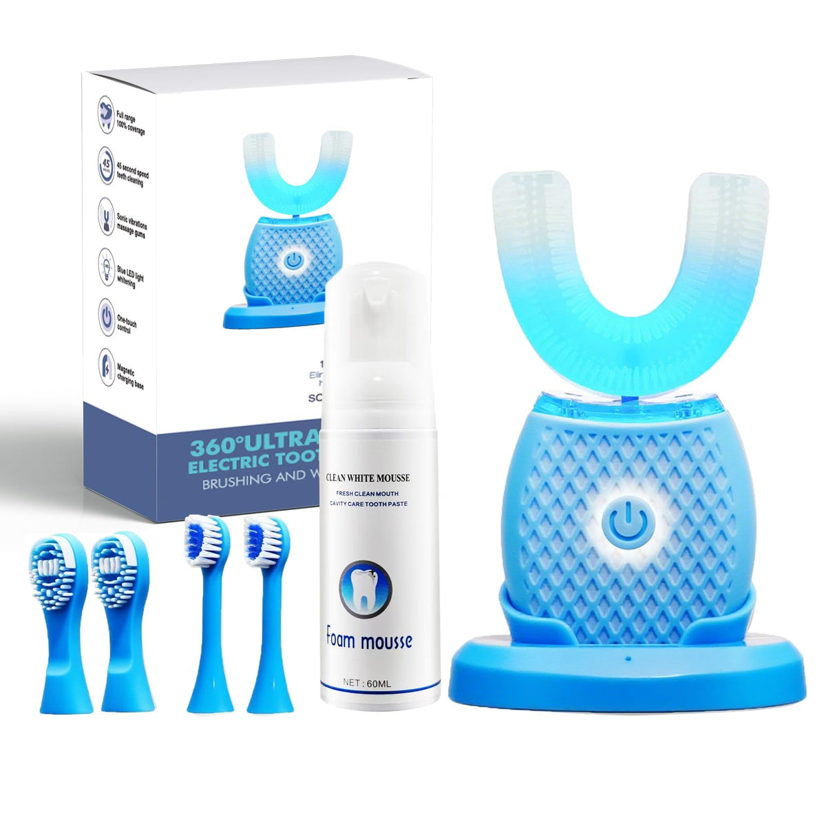 Automatic U Shaped Electric Toothbrush Kit For Adult Daily - Ralexidog Official Imagery - 8