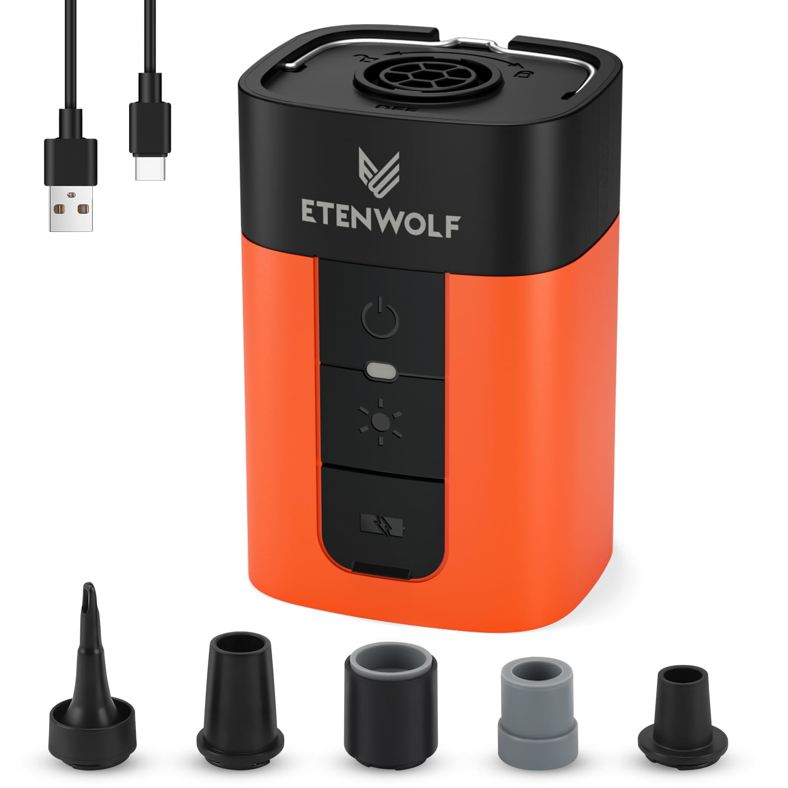 ETENWOLF Air Pump for Inflatables with 10400 mAh Battery & Camping Lig - View 8