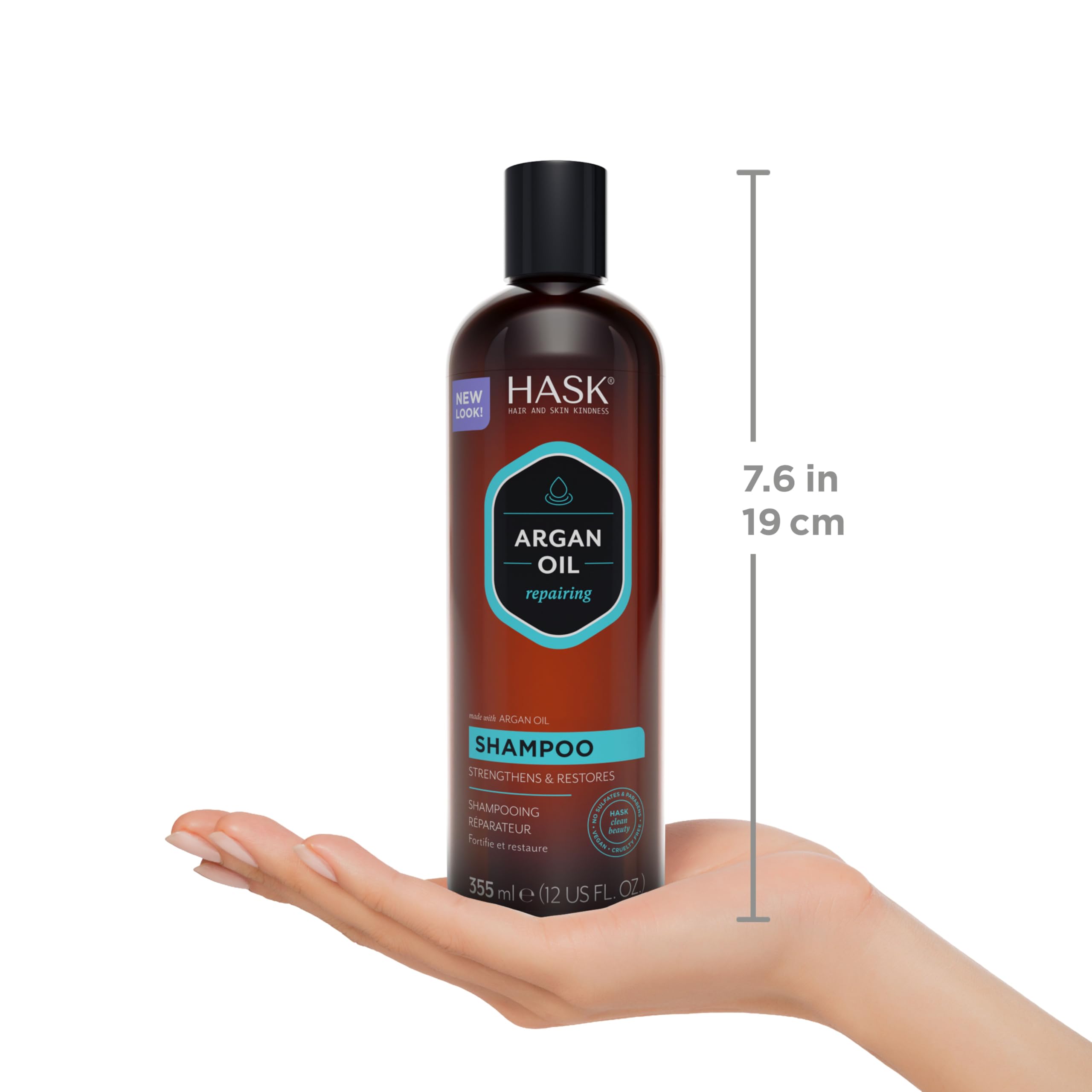 HASK Argan Oil Repairing Shampoo + Conditioner Set - Color Safe & Sulfate Free - HASK Official Product View 8