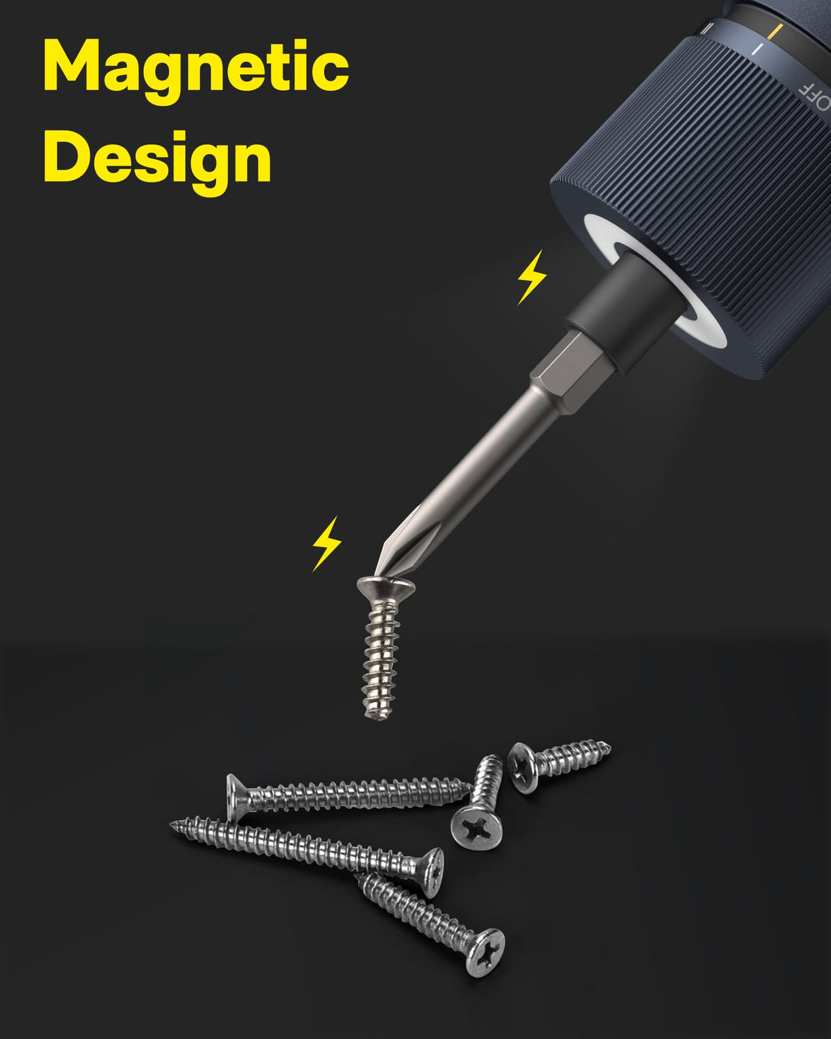 HOTO 12 in 1 Electric Screwdriver Rechargeable Cordless - HOTO Official Imagery - 6