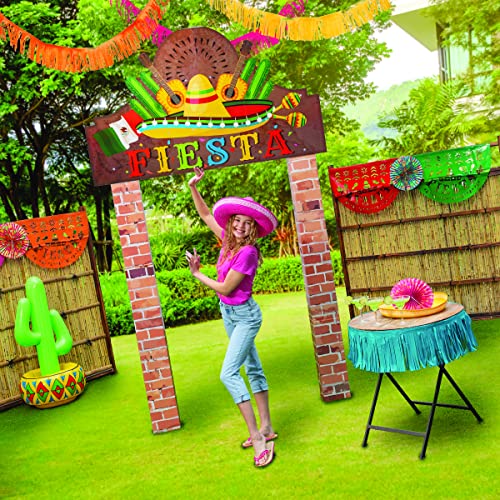 Fun Express Colored Sombrero Hats - Long-Lasting Set of 12 - Product Imagery