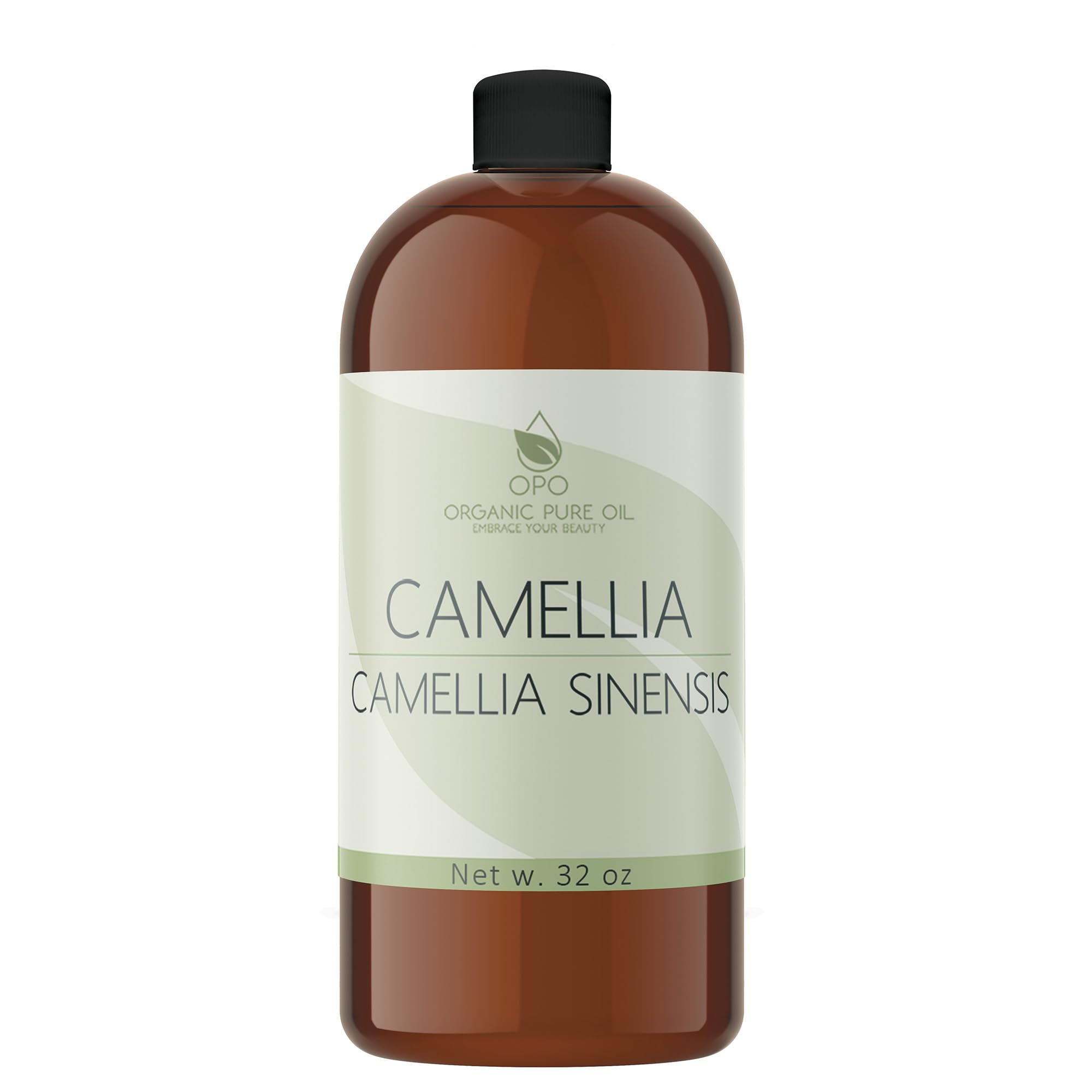 OPO Japanese Camellia Seed Oil - 32 oz Cold Pressed, Unrefined, Extra Virgin, Perfect for Body, Skin, Hair, Face, Nails - OPO Official Product View 2