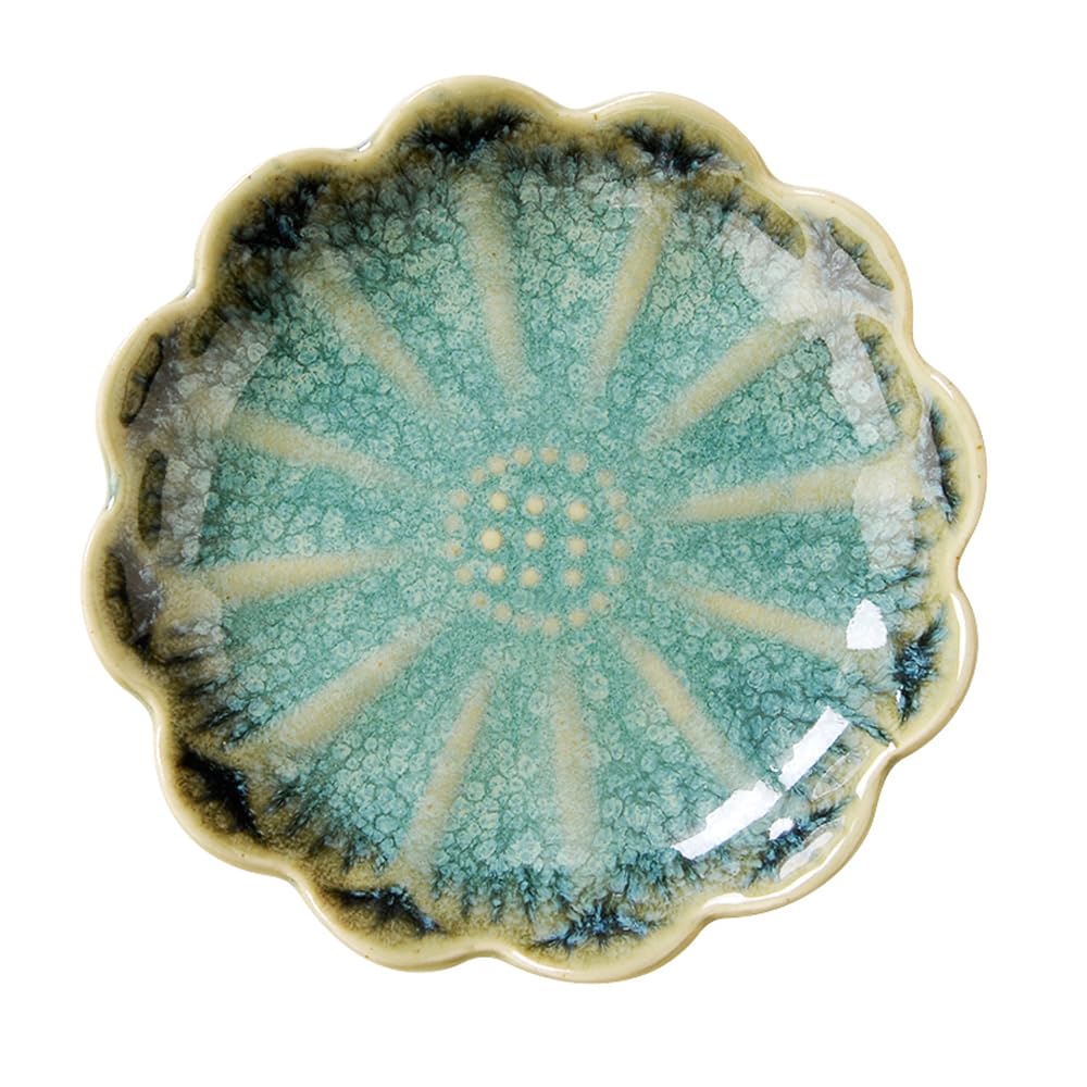 JAMEND CLXP Lotus Ring Holder Dish Small Indoor Ash Tray, Ceramic Dessert Plate - JAMEND CLXP Official Product View 1