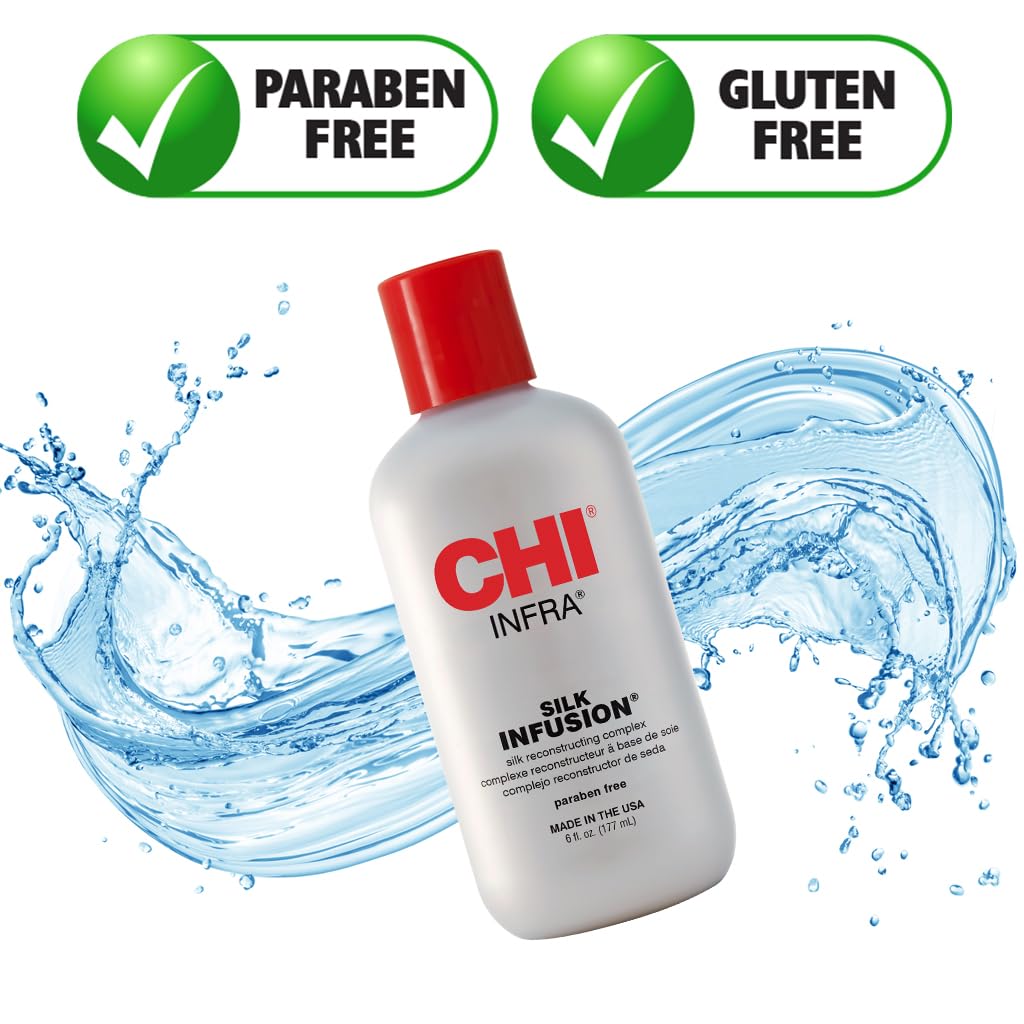 CHI Infra Silk Infusion, Silk Reconstructing Leave - In Hair Treatment for - CHI Official Product View 6