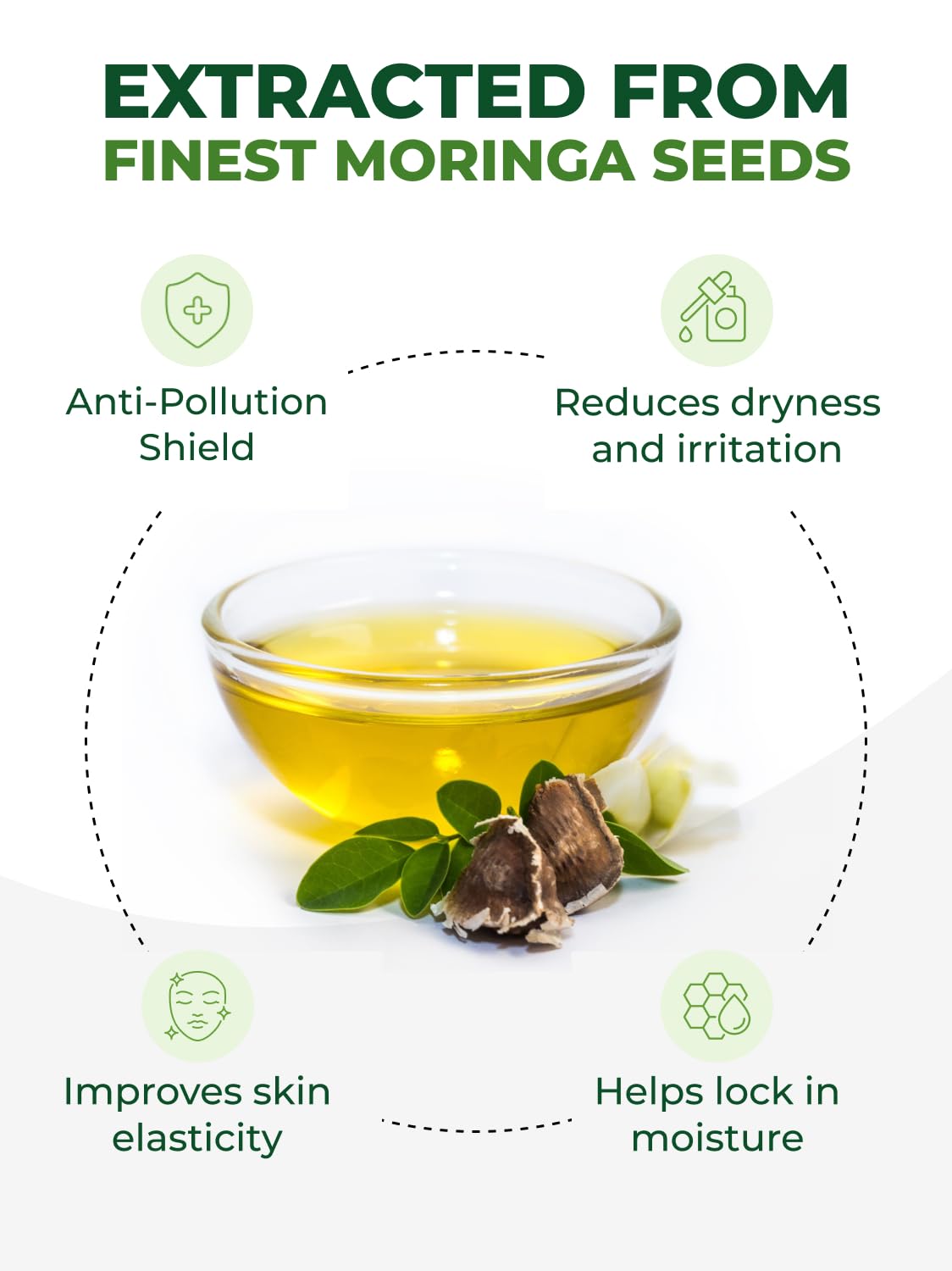 100 Pure Moringa Oil Organic for Face Hair Nails and Dry - PURA VIDA MORINGA Official Imagery - 5
