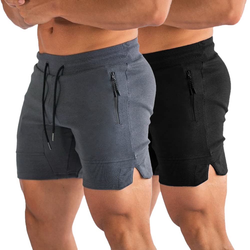 PIDOGYM Men s 5 Gym Shorts with Zipper Pockets for Running - PIDOGYM Official Imagery - 8