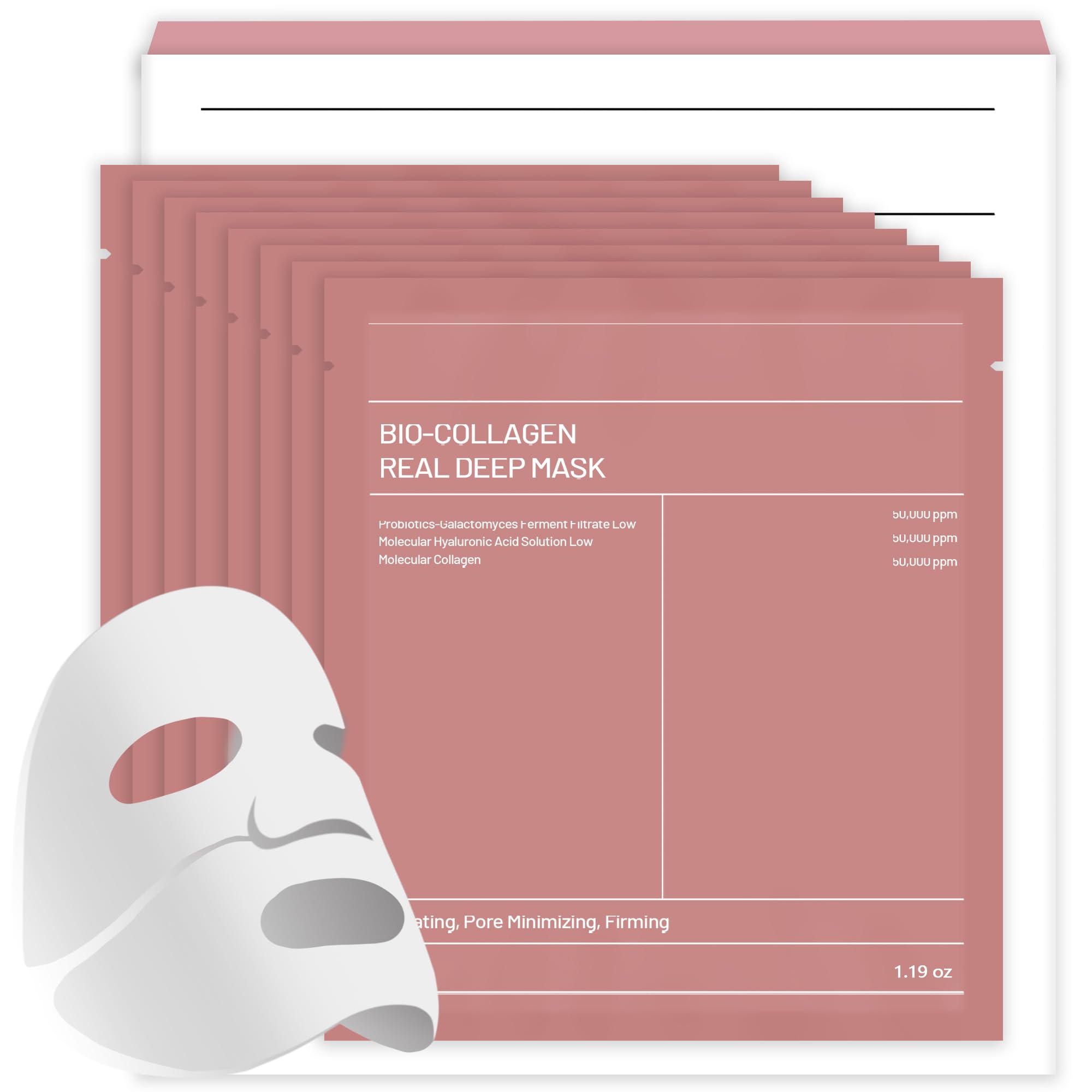 8pcs Collagen Face Mask, Hydrogel Overnight Face Mask for - Bukamkom
