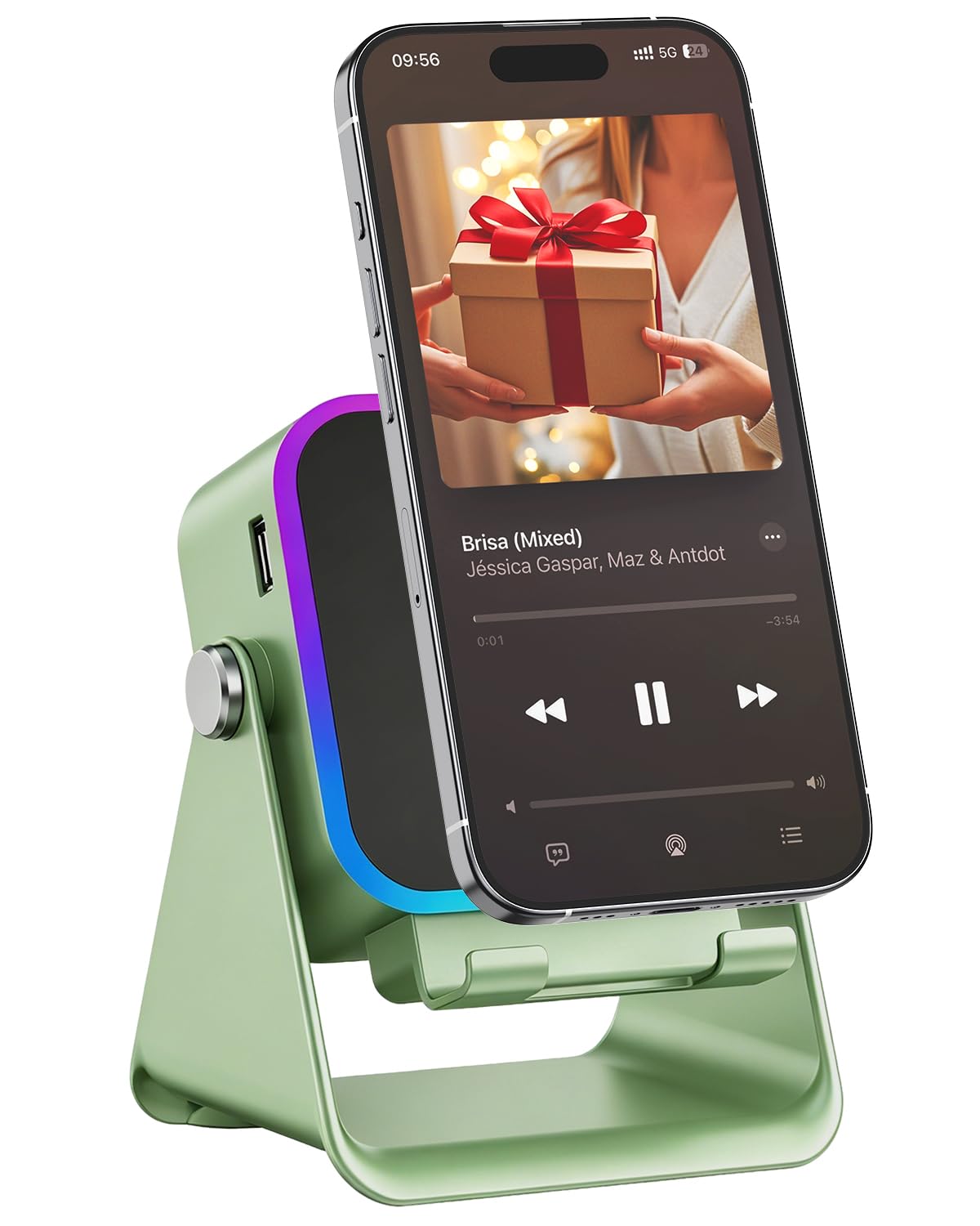 MILOUZ Gifts for Men Tech Gadgets Wireless Induction Speaker with by MILOUZ - Angle View 1