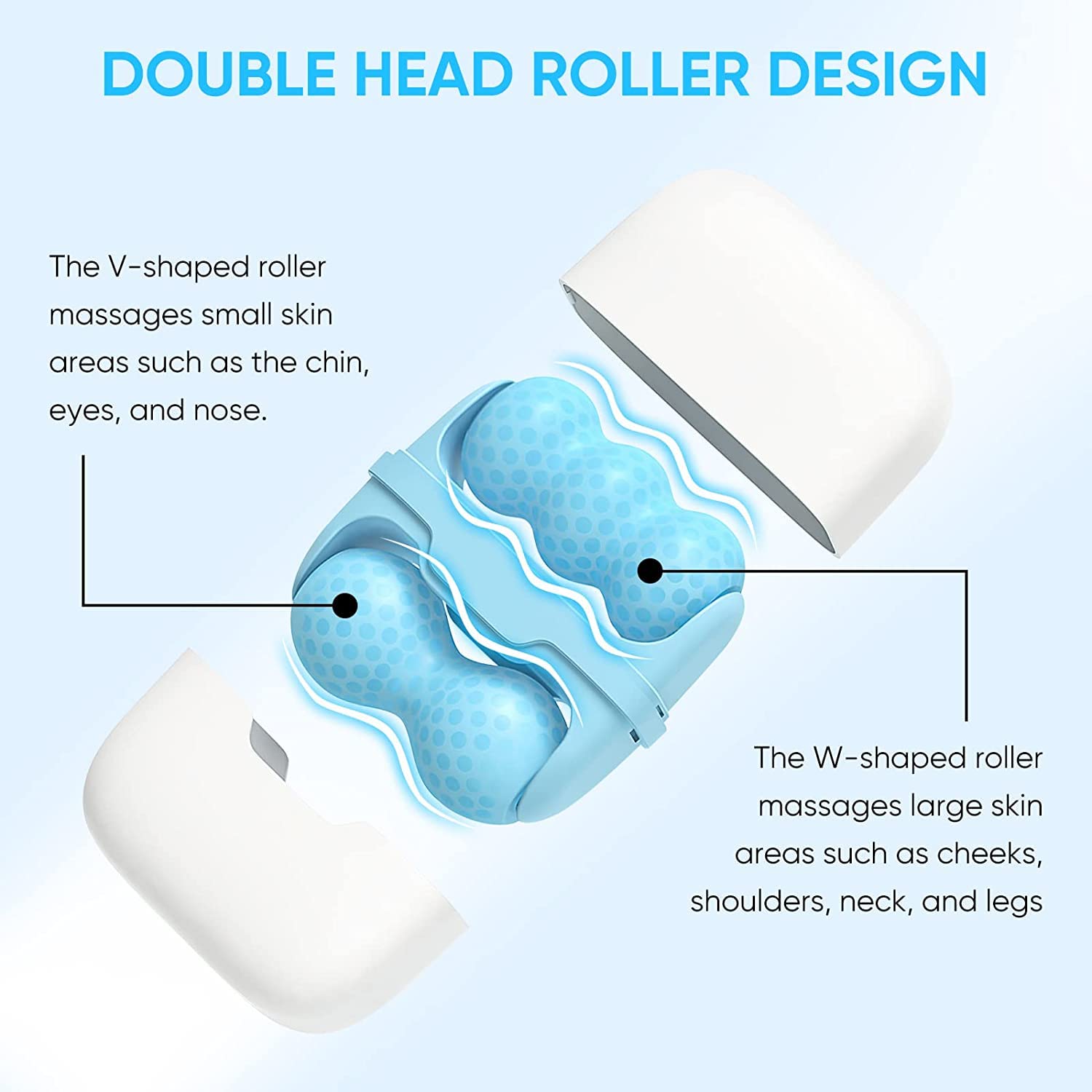 2-in-1 Ice Roller for Face Skin Care Tool Personal Skin Cooling - DSWINCE